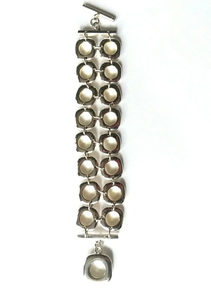 Statement Silver Bracelet - image 2